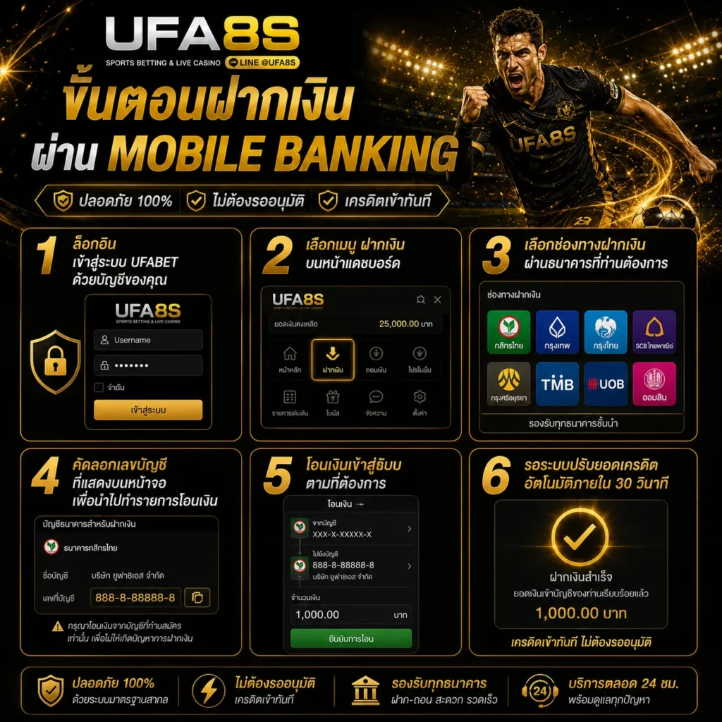 ฝากเงิน UFABET